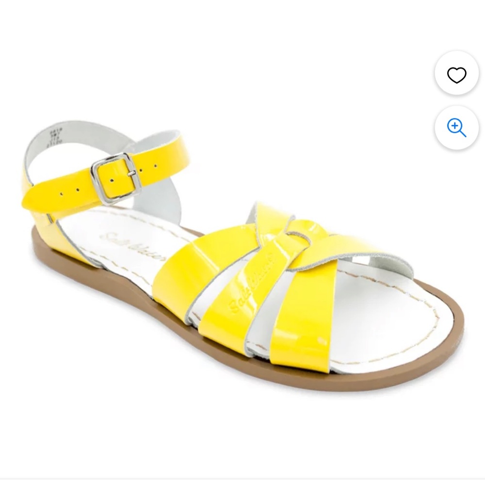 Yellow Women's Ankle-Strap Flat Sandals